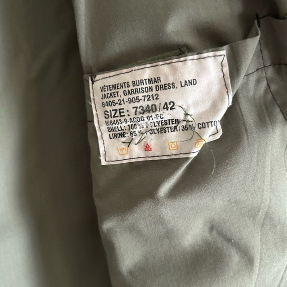 Vintage Camouflage Military Field Jacket 42R XL - Picture 7 of 16